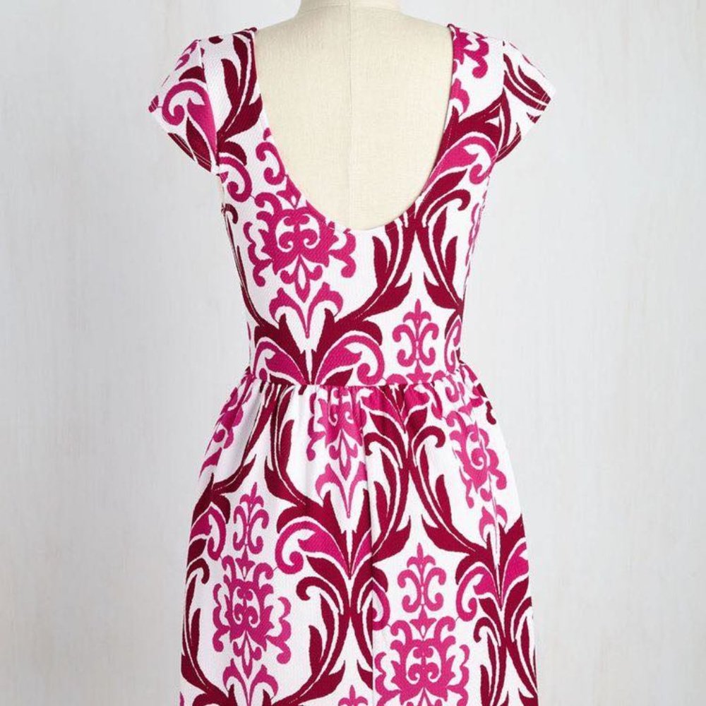 PAISLEY/CASHMERE DRESS - Picture 4 of 4